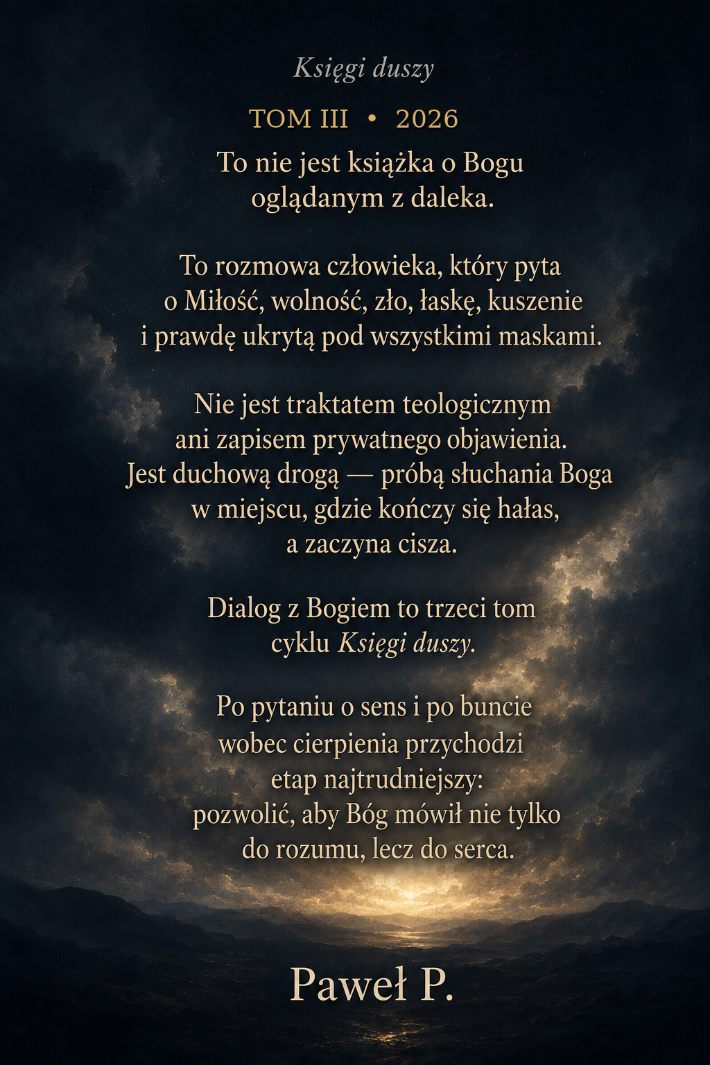 Tył okładki — DIALOG Z BOGIEM